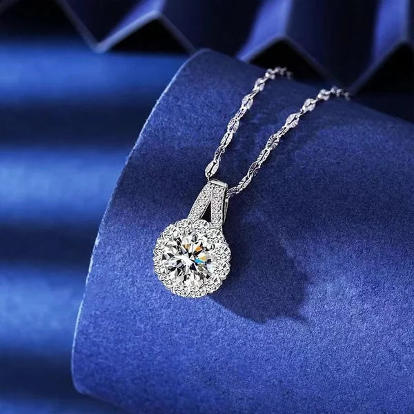 💎 Boutique officielle💎Collier pendentif tournesol moissanite en argent sterling S925⚡Vente à durée limitée⚡