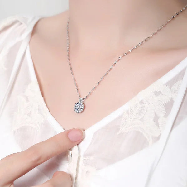 💎Offizieller Laden💎S925 Sterling Silber Moissanite Sonnenblume Anhänger Halskette⚡Befristete Aktion⚡